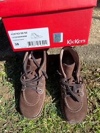Stivali Origilend marroni scamosciati Kickers