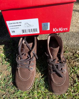 Stivali Origilend marroni scamosciati Kickers