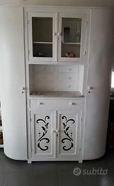 Credenza d' epoca anni 30/40 con marmo vero e ante