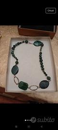 collana di agata verde