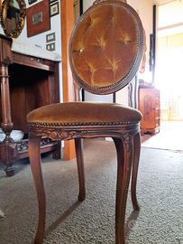 sedia in velluto, pezzo unico