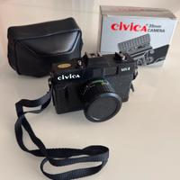 Fotocamera Civica MX-II vintage lenti 50mm+flash