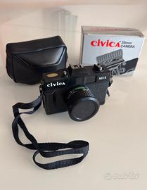 Fotocamera Civica MX-II vintage lenti 50mm+flash