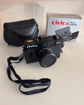 Fotocamera Civica MX-II vintage lenti 50mm+flash