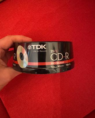 TDK CD-R campana da 25  52X / 80 min/ 700MB