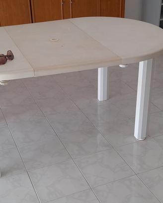 tavolo e sedie di plastica 