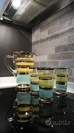 Servizio stima anni ‘60 caraffa bicchieri sabbiati