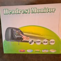 COPPIA POGGIA TESTA CON MONITORI E LETTORE CD/DVD