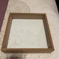 Scatola legno con vetro