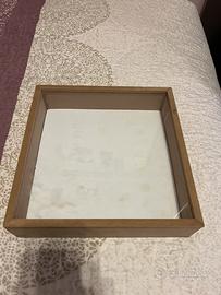 Scatola legno con vetro