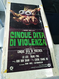 Locandina cinque dita di violenza