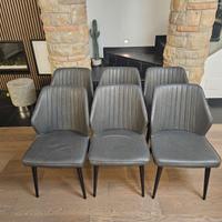 Sedie moderne in pelle