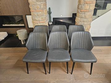 Sedie moderne in pelle