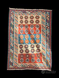 Grande tappeto Kilim fatto a mano (210cm x 145cm)