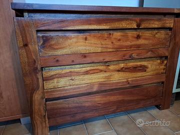 Cassettiera, porta tv teak massiccio