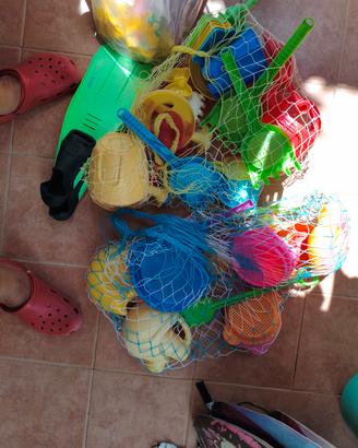 Giochi per il mare e altalena per Bambini 