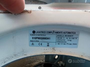 ricambi lavatrice Lg WD 80483 TP