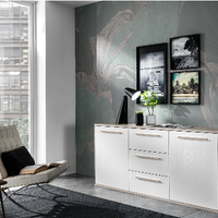 Credenza moderna 2 ante e 3 cassetti centrali