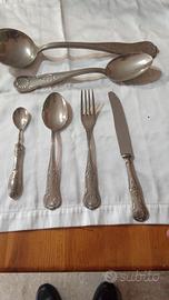 Posate in argento 800 x motivo trasloco