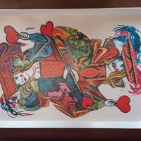 Vassoio fante di cuori E.Luzzati