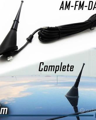 Antenna Auto COMPLETA Ricezione Segnale AM-FM-DAB+