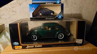 WW Maggiolone EXPORT S 1951 + Twingo - MAI USATI