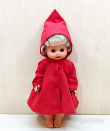 Bambola Cappuccetto Rosso bambolotto vintage doll
