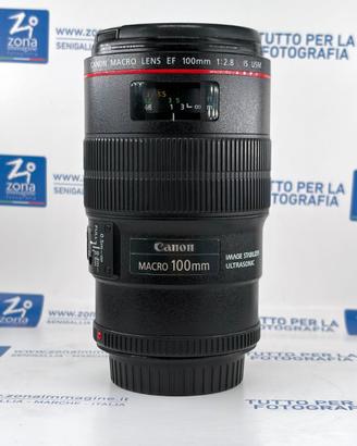 Canon EF 100 2.8 L IS USM + GARANZIA USATO