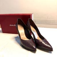 décolleté pelle Ferragamo 