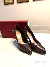 décolleté pelle Ferragamo 