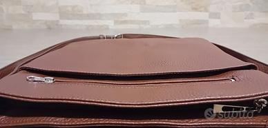 Borsa Buaré marrone pelle unisex + Omaggio