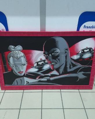QUADRO DIABOLIK 100X65 CM CORNICE ROSSA VERONESI M