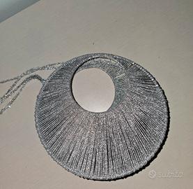 Moon bag argento metallizzato 🌛