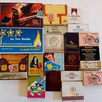 scatole cerini e fiammiferi