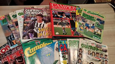 Collezione fascicoli calcio con poster 1980/1990