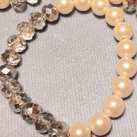 BRACCIALI ELASTICI DI PERLINE VINTAGE