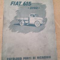 fiat 615 ricambi catalogo libretto
