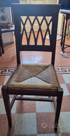 3 sedie legno massello