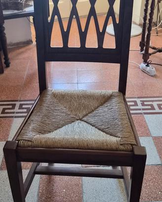 3 sedie legno massello