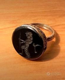 vecchio anello sigillo afghano mm 18,1 