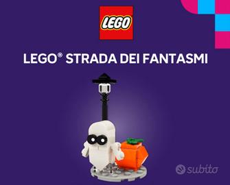 Lego  Fantasma e Zucca di Halloween con Lampione 