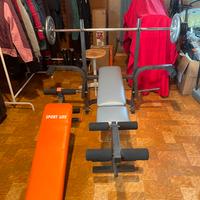 Panche addominali/pesi regolabile e pieghevole