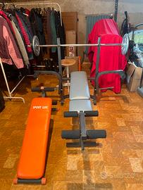 Panche addominali/pesi regolabile e pieghevole