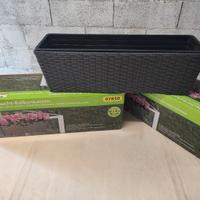 coppia di fioriere da balcone 