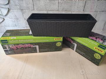 coppia di fioriere da balcone 