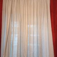 2 teli tende 196x h 297 bianco tessuto damascato 