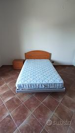 Letto 1 piazza e mezza + comodino + materasso