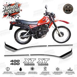 Adesivi kit completo yamaha XT 400 1982 moto rossa