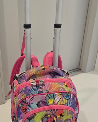Zaino Seven SJ gang girl con  trolley 3 ruote 
