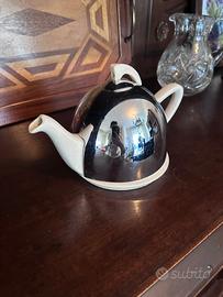 Teiera Vintage Anni ’40 in Ceramica e Acciaio